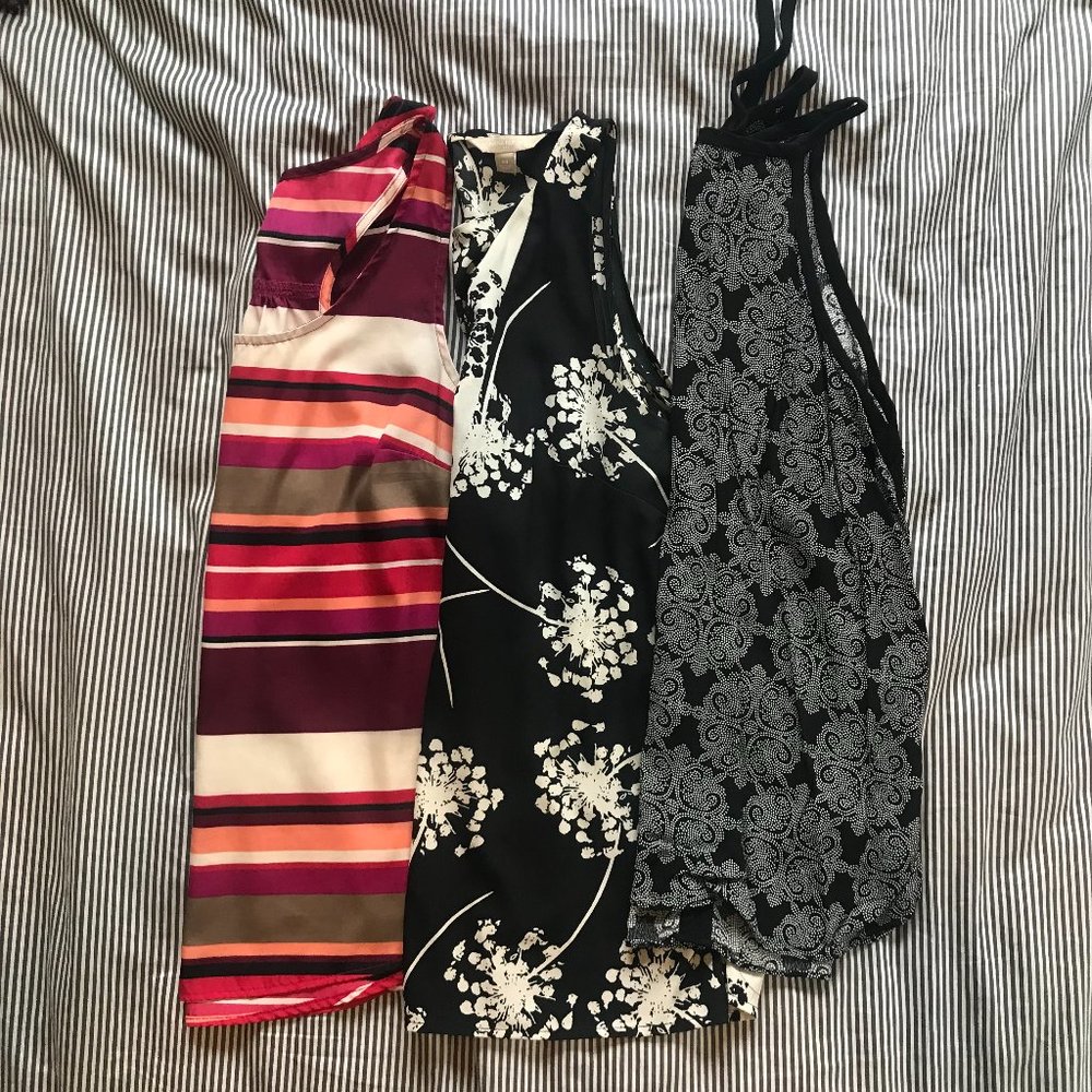 Women's Sleeveless Blouses (3) - Size Medium/Small